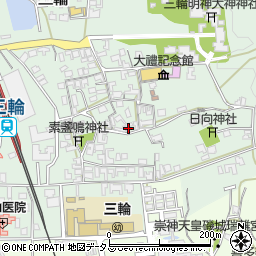 奈良県桜井市三輪351周辺の地図