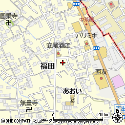 大阪府堺市中区福田1111周辺の地図
