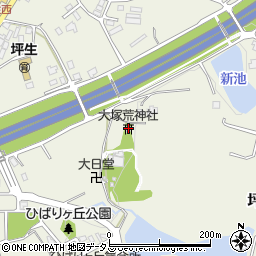 大塚荒神社周辺の地図