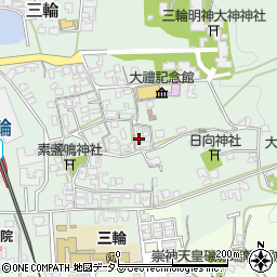 奈良県桜井市三輪306周辺の地図