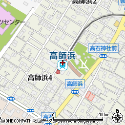 高師浜駅周辺の地図