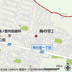 大阪府富田林市梅の里2丁目14周辺の地図