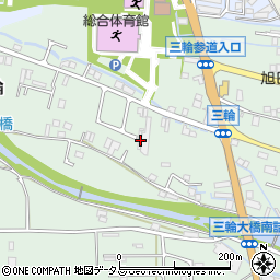 奈良県桜井市三輪1151周辺の地図
