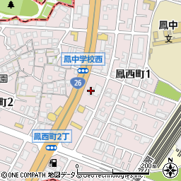 セブンイレブン堺鳳西町１丁店周辺の地図