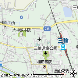 奈良県桜井市三輪1204周辺の地図