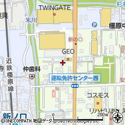奈良県橿原市葛本町210-2周辺の地図