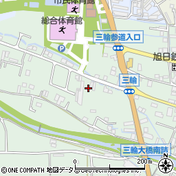 奈良県桜井市三輪427周辺の地図