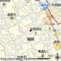 福田オニバス広場周辺の地図
