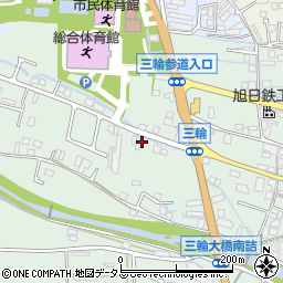 奈良県桜井市三輪1153-4周辺の地図