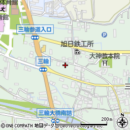 奈良県桜井市三輪1179周辺の地図