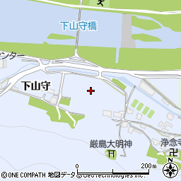 広島県福山市駅家町下山守周辺の地図