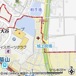 奈良県大和高田市築山78-50周辺の地図