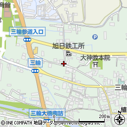 奈良県桜井市三輪1178周辺の地図