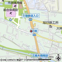 奈良県桜井市三輪431周辺の地図