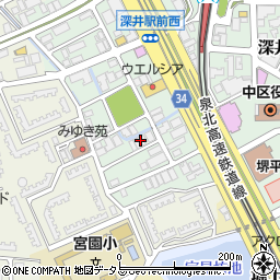 夢ごこち 堺市中区周辺の地図