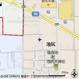 奈良県大和高田市池尻周辺の地図