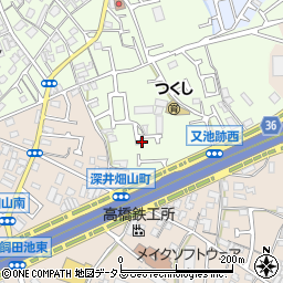 大阪府堺市中区深井東町2663周辺の地図