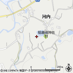 兵庫県淡路市河内周辺の地図