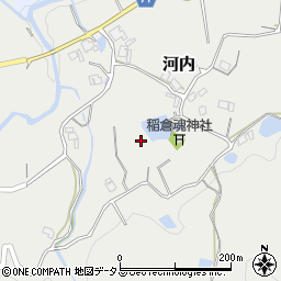兵庫県淡路市河内周辺の地図