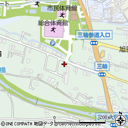 奈良県桜井市三輪1158周辺の地図