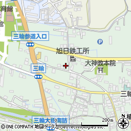 奈良県桜井市三輪1176-1周辺の地図