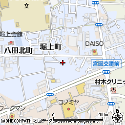 大阪府堺市中区堀上町318-11周辺の地図