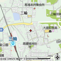 奈良県桜井市三輪497-2周辺の地図