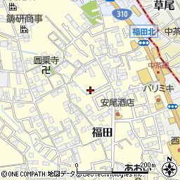 大阪府堺市中区福田1134周辺の地図