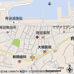 兵庫県淡路市育波168周辺の地図