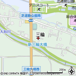 奈良県桜井市三輪1076周辺の地図