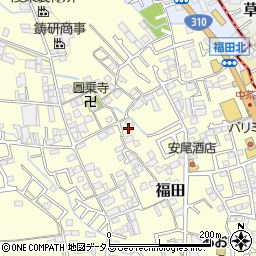 大阪府堺市中区福田1147周辺の地図