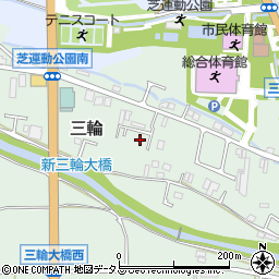 奈良県桜井市三輪1117-3周辺の地図