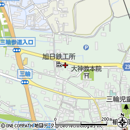 奈良県桜井市三輪1186周辺の地図