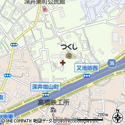 大阪府堺市中区深井東町2654-1周辺の地図