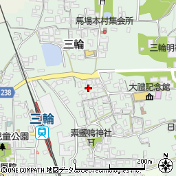 奈良県桜井市三輪1230周辺の地図