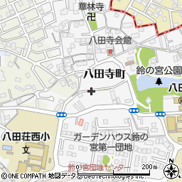 大阪府堺市中区八田寺町周辺の地図