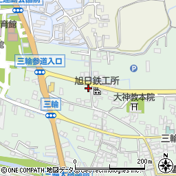 奈良県桜井市三輪642-2周辺の地図