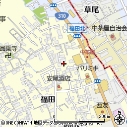 大阪府堺市中区福田1086周辺の地図