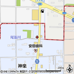 奈良県大和高田市神楽280周辺の地図
