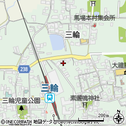 奈良県桜井市三輪1223-2周辺の地図