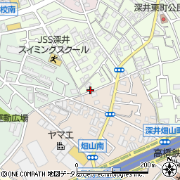 大阪府堺市中区深井東町2687周辺の地図