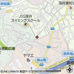 大阪府堺市中区深井東町330周辺の地図