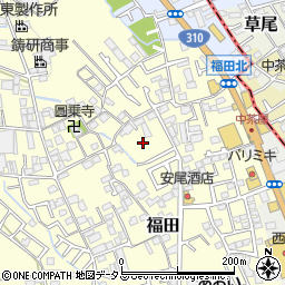 大阪府堺市中区福田1127周辺の地図