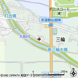 奈良県桜井市三輪1092-12周辺の地図