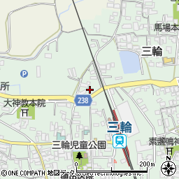 奈良県桜井市三輪1212周辺の地図