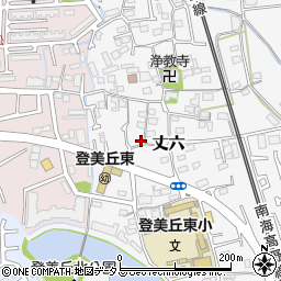 大阪府堺市東区丈六286-1周辺の地図