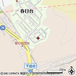 岡山県笠岡市春日台61周辺の地図