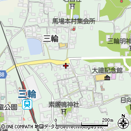 奈良県桜井市三輪1237周辺の地図