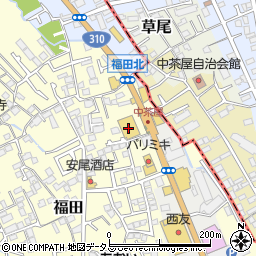 ダイソー堺福田店周辺の地図
