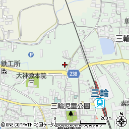 奈良県桜井市三輪1208-6周辺の地図
